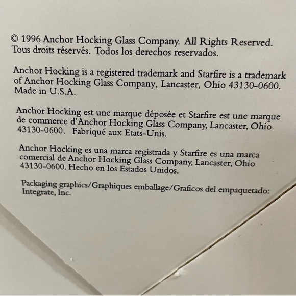 Anchor Hocking Starfire 17oz Iced Tea Drinking Glasses 1996 Star Shaped Base VTG - Picture 11 of 12